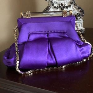 Versace Clutch with Suede Interior